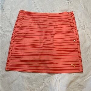 Puma Women's Striped Coral Skort size L
